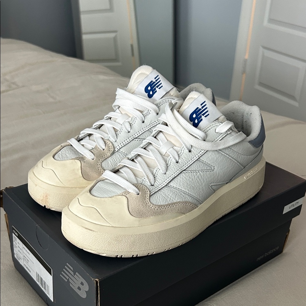 Light Blue and Gray Sneakers